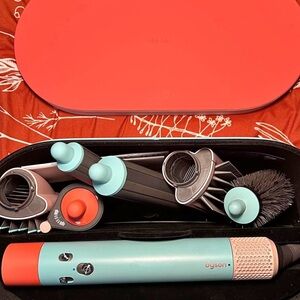 Dyson Hair Styling Kit with Coral and Teal Accents